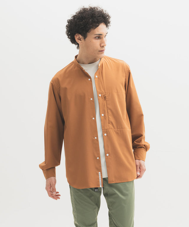 Band Collar Hiker Shirt