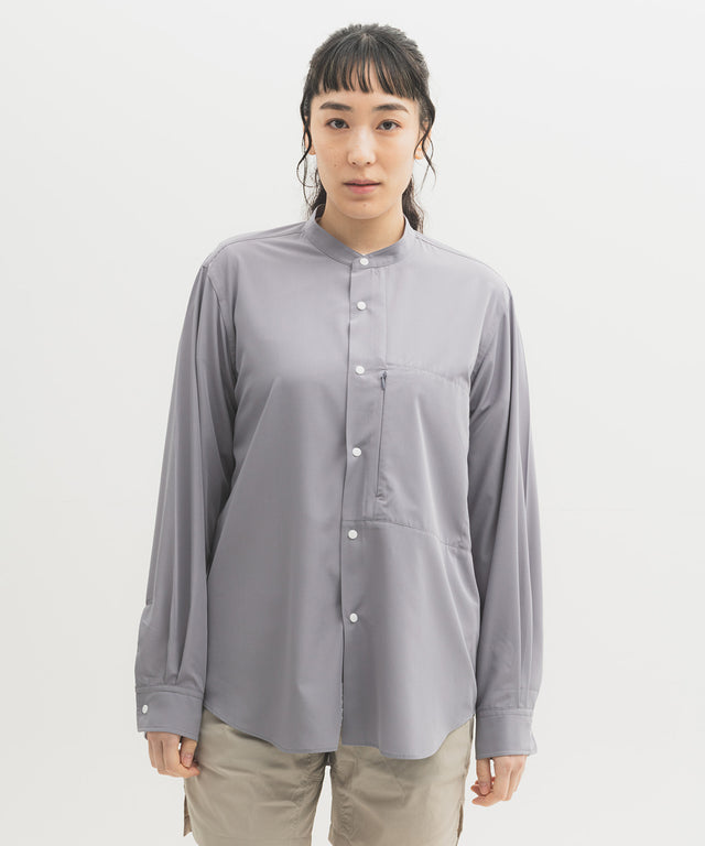 Band Collar Hiker Shirt