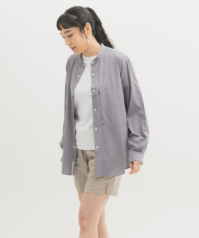 Band Collar Hiker Shirt